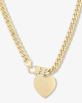Julian XL Heart Cuban Chain Necklace 18'